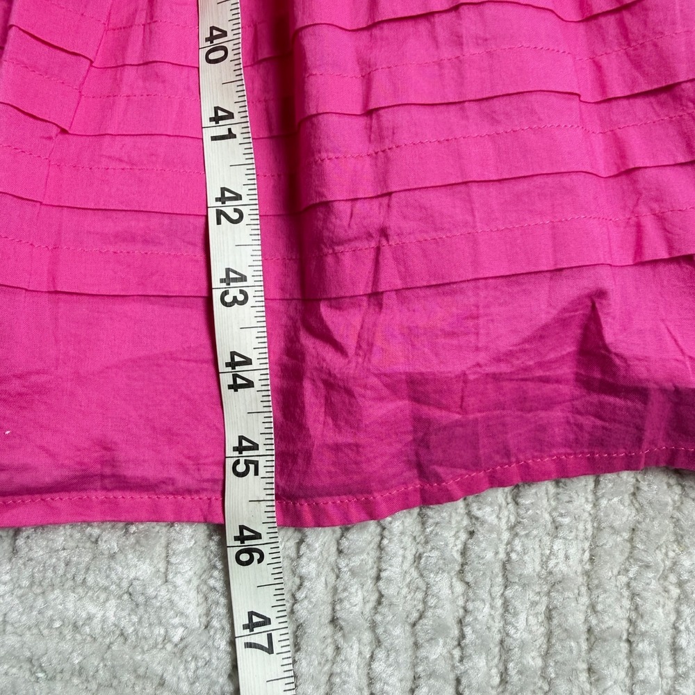 J.Crew BF890 Midi Dress Women's 6 Pink Barbiecore Preppy Modest Work Summer - Picture 11 of 12